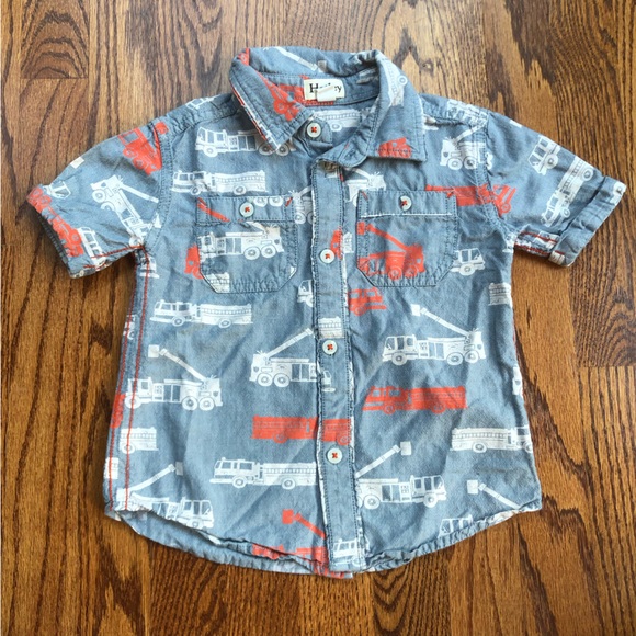 Hatley Other - Hatley Fire Engine Chambray Shirt Size 2